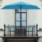 Pure Garden 9ft Half Umbrella, Brilliant Blue 50-LG1037 - alternate 1